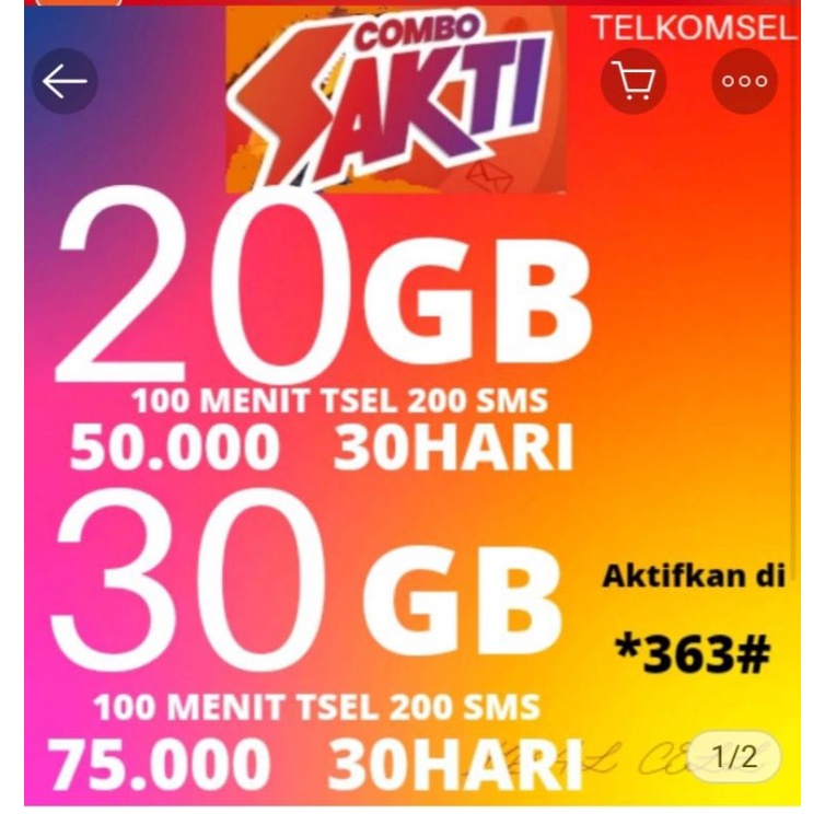 Kartu sakti Combo TELKOMSEL