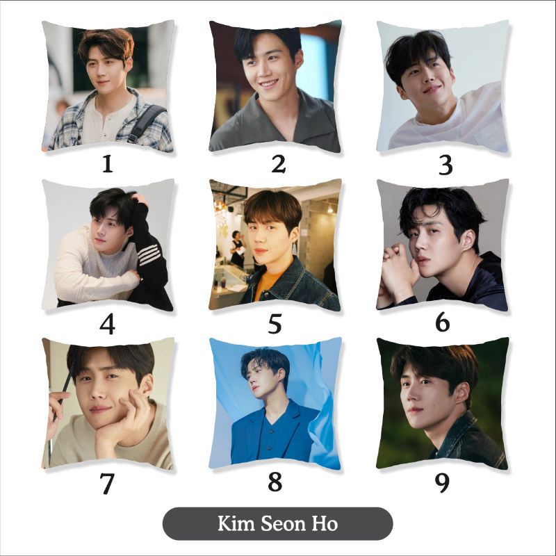 Bantal Song Joongki ji chang wook kim seon ho park seo jun Sofa 38x38cm AKTOR KOREA