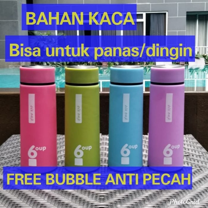 Botol Minum Kaca 6 OUP 450ML