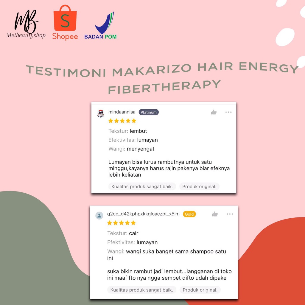 MAKARIZO Hair Energy Shampoo Sachet 10mL (2x5mL)