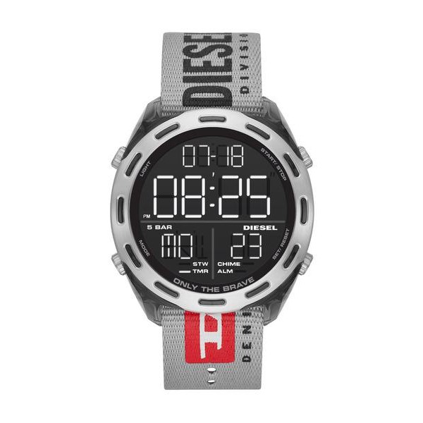 Jam Tangan Pria Fashion Diesel Jumbo Digital Strap kanvas/Nylon