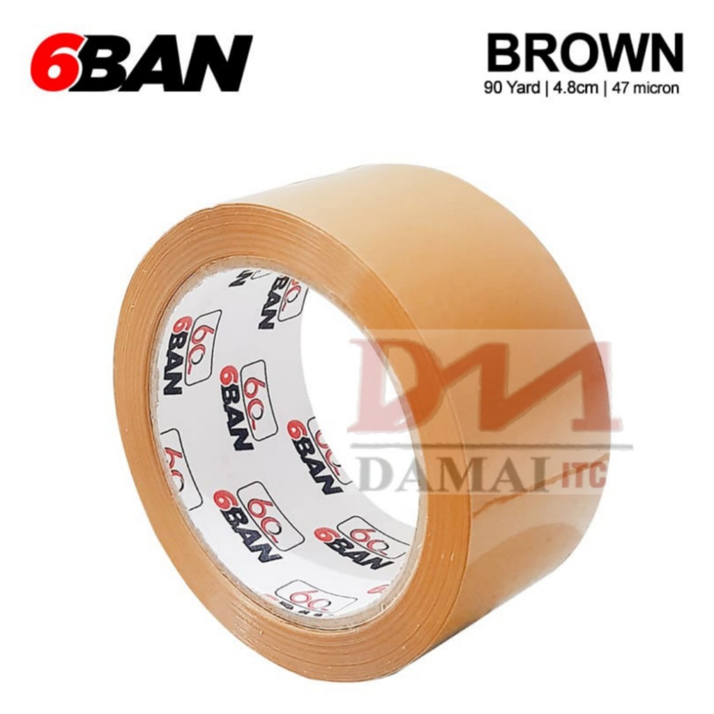 

Lakban Bening & Coklat 6Ban