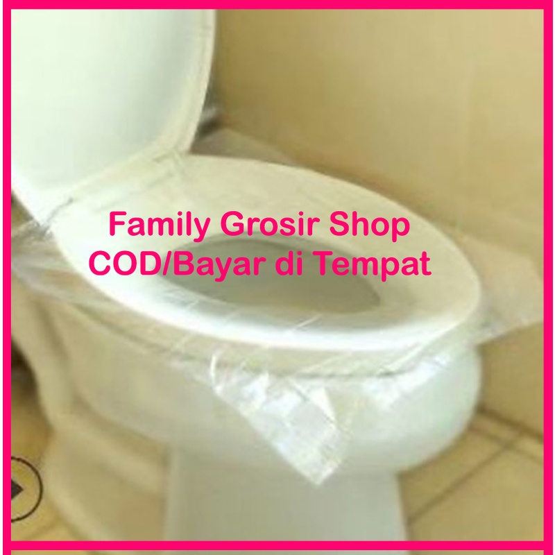 Alas Kloset Duduk Plastik Seat Cover Toilet Closet Kamar Mandi tissue Kebersihan bathroom anti virus