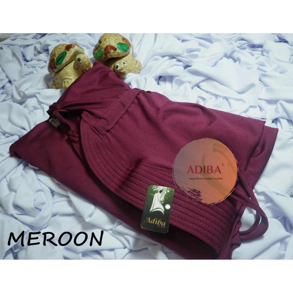 Jilbab Instan Jersey / Jilbab Serut Jersey Adiba / Grosir Kerudung Murah-MAROON