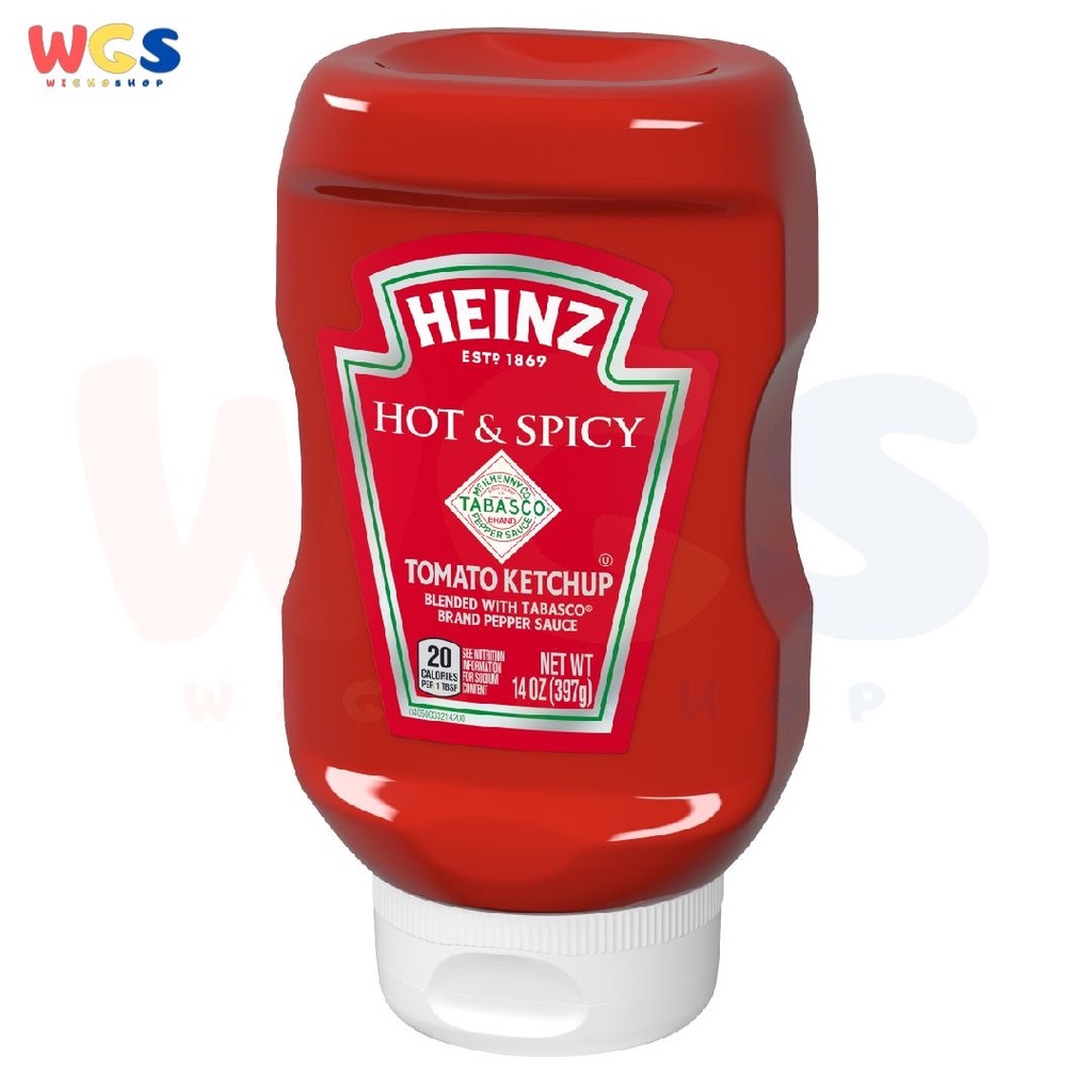 Heinz Hot and Spicy Tomato Ketchup With Tobasco Pepper Sauce  397g