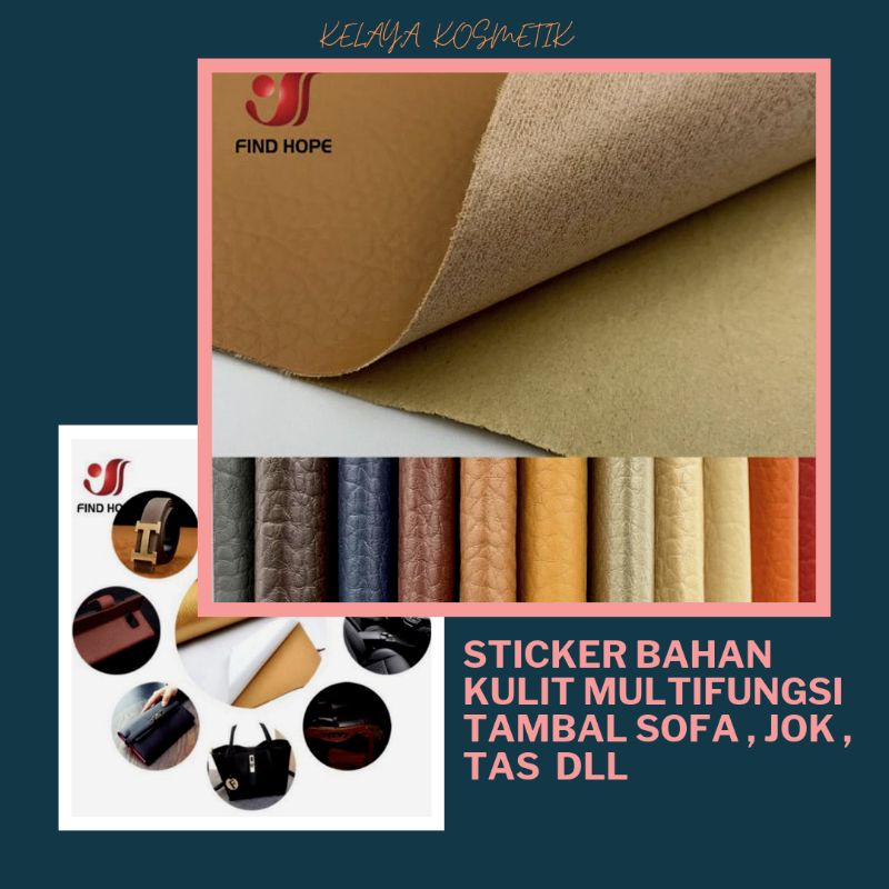 Sticker Stiker Multifungsi Tambal Kerusakan Bahan Kulit Import Sofa Jok Mobil Furniture Mebel Berlub