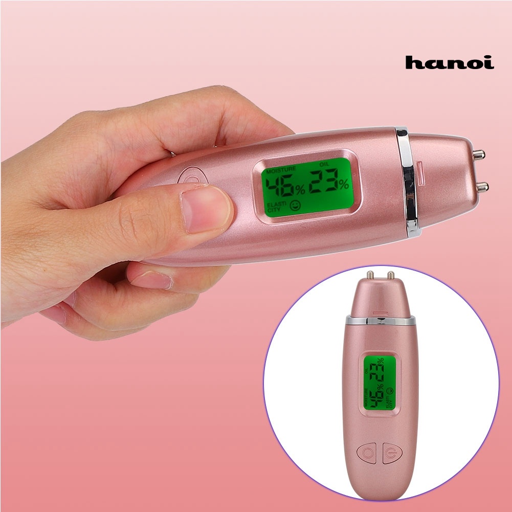 HQTM_Portable LCD Display Skin Sensor Tester Face Moisture Water Oil Analyzer Monitor