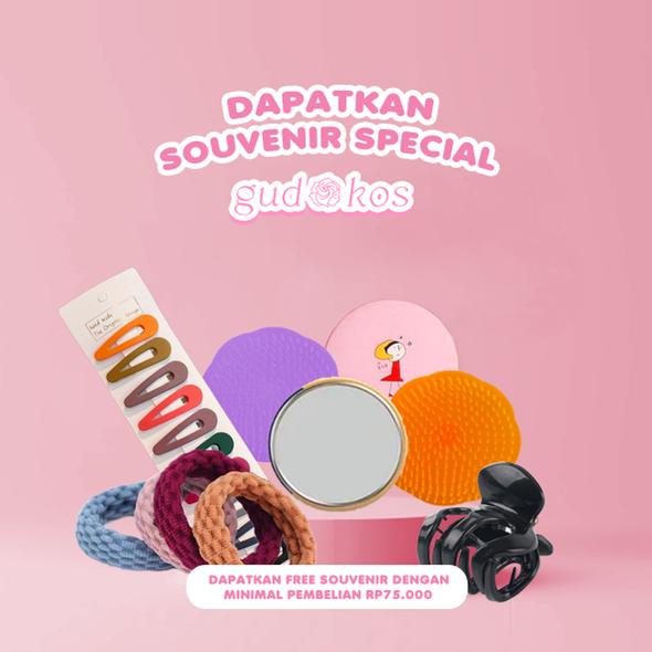 GUDKOS Souvenir Accessories Hairclip Jepitan Rambut / Mirror Cermin / Jedai / Hairband Iket / Sisir Bulat