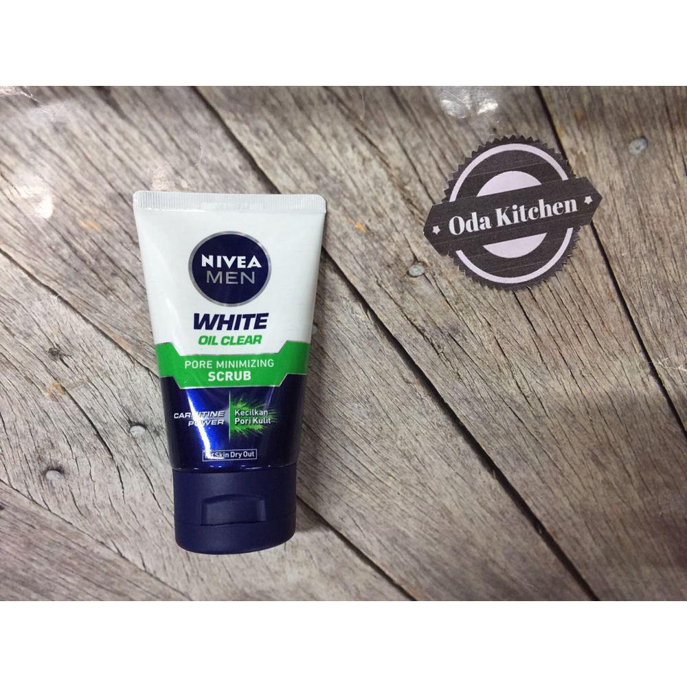 NIVEA MEN WHITE OIL CLEAR PORE MINIMIZING SCRUB TUB 100ml