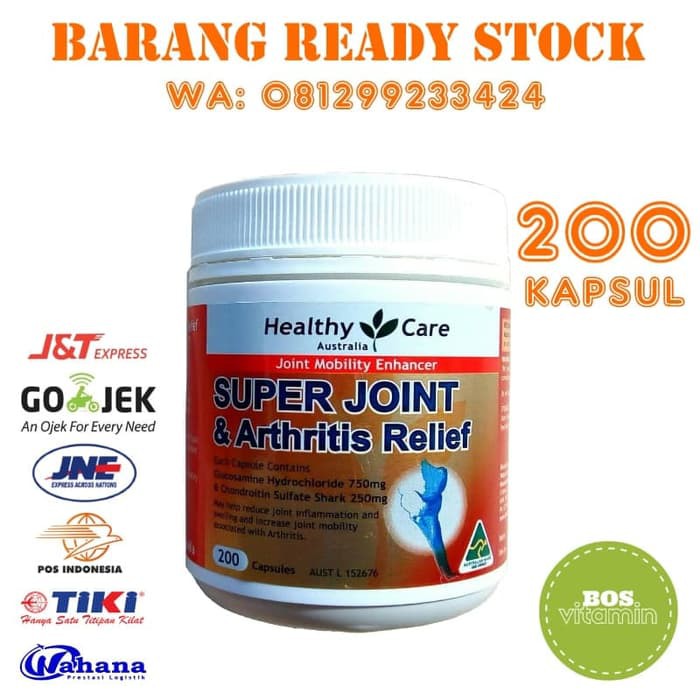 TERMURAH - Healthy Care SUPER JOINT & Arthritis Relief 200 kapsul