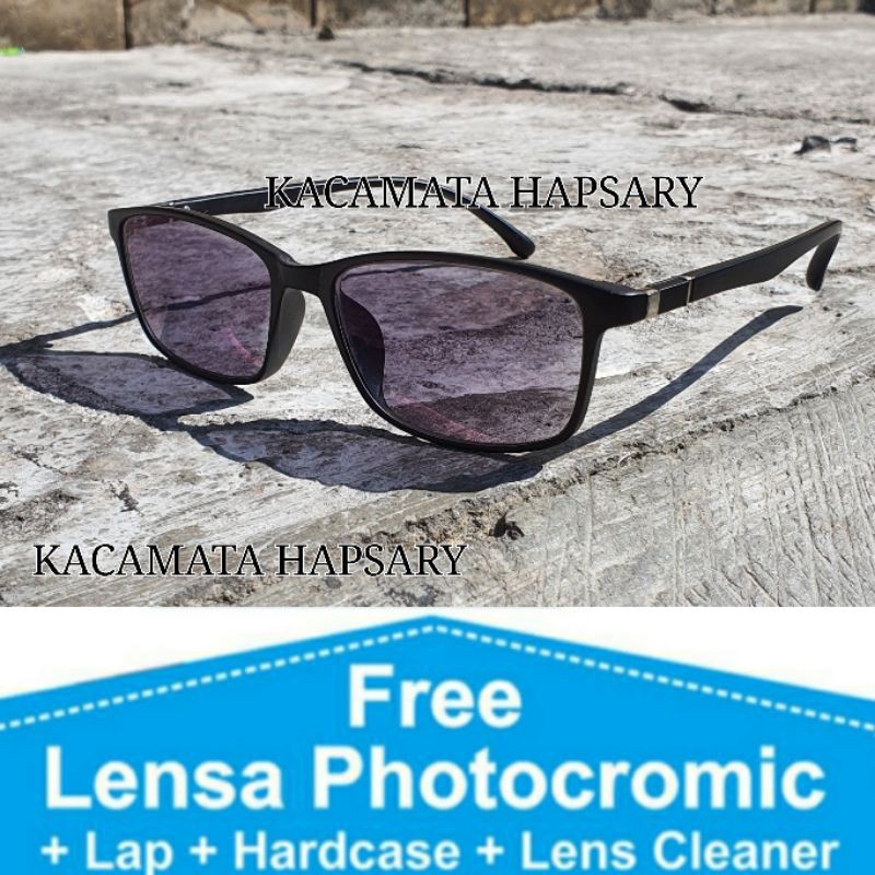 FRAME KACAMATA MINUS ANTI RADIASI | FREE LENSA PHOTOCROMIC | KACA MATA WANITA | KACAMATA PRIA | 1020