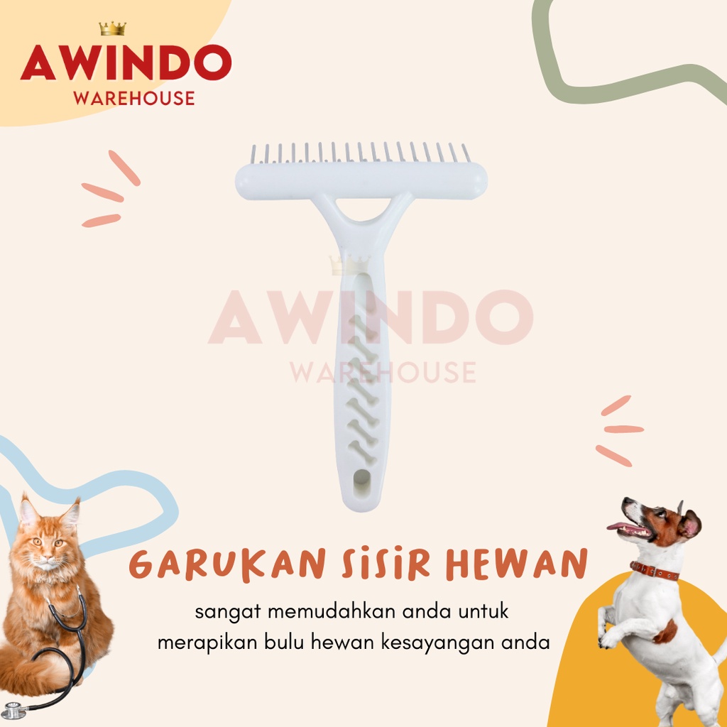 SISIR GARUKAN - Sisir Garukan Kulit Rambut Bulu Hewan Kucing Anjing Kelinci