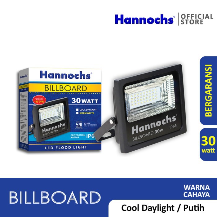 Lampu Sorot Tembak Hannochs Billboard 30W LED Bergaransi