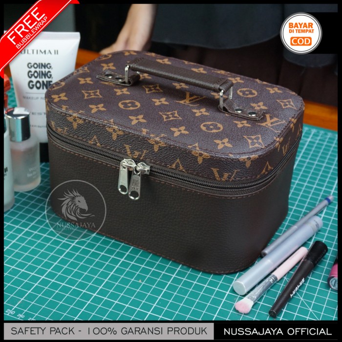 LV Monogram Tempat Makeup Cantik / Tas Kosmetik / Beautycase /Cosmetic