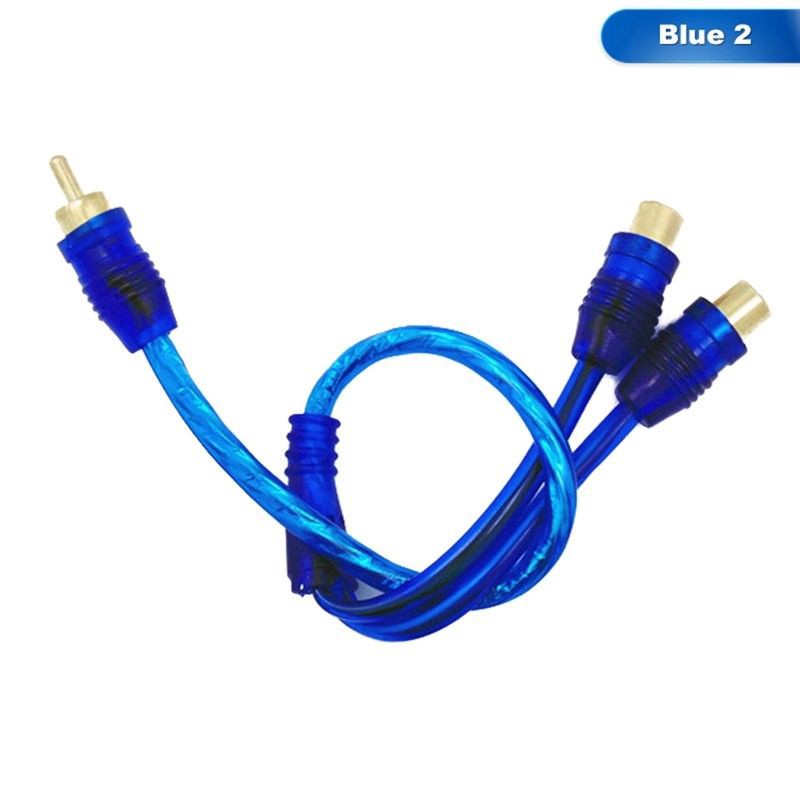 Kabel Adapter Splitter RCA Phono 1 Male Ke 2 Female untuk Mobil