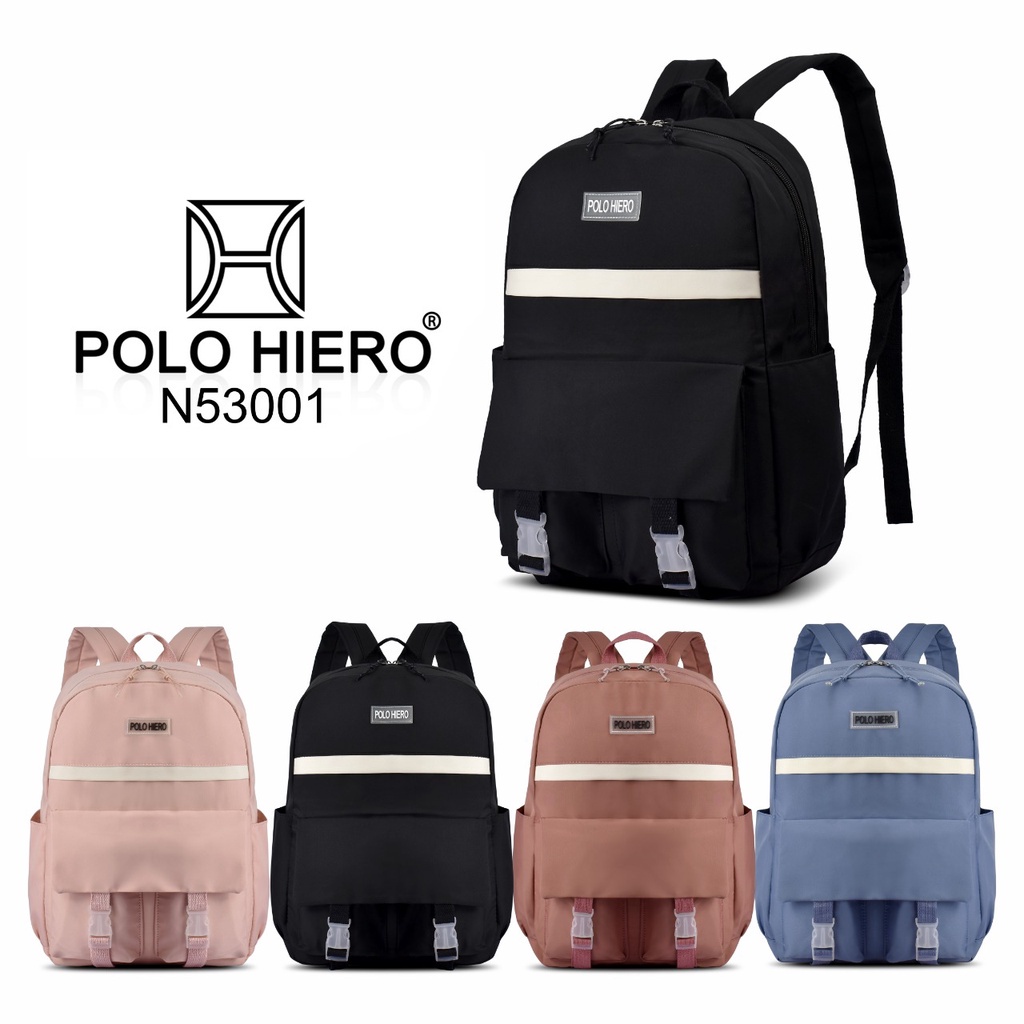 (RF) Tas Ransel Sekolah Polo Hiero N53001 Tas Wanita Boneka Tas Perempuan Tas Anak Backpack Fashion