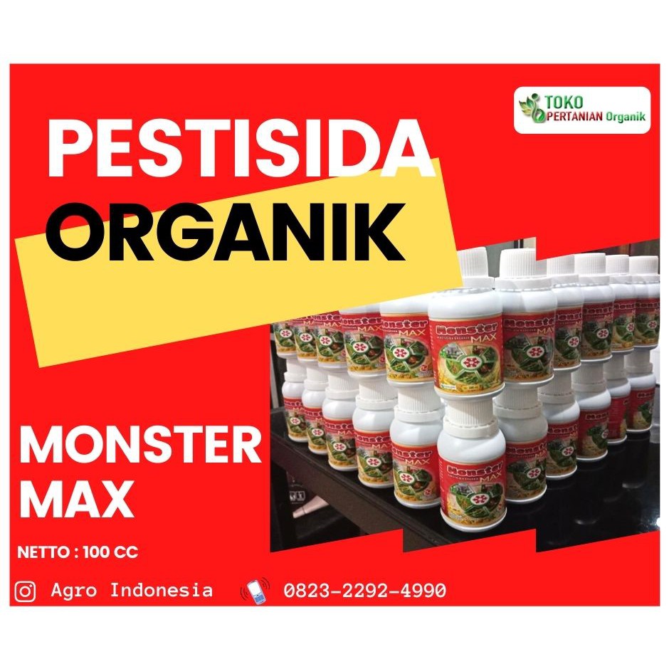 PESTISIDA ORGANIK UNTUK HIDROPONIK/ PESTISIDA ORGANIK NABATI MONSTER MAX TERBAIK