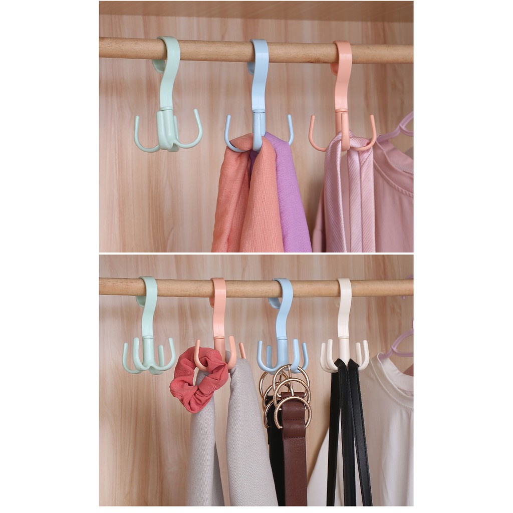 Hoki88 Magic Hanger J236 Gantungan Multifungsi Baju & Dasi 360