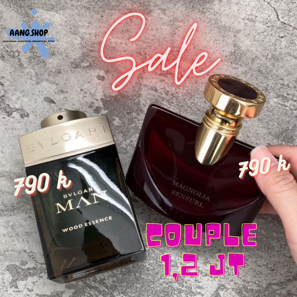 parfum ORI BRANDED COUPLE Bvlgari Man Wood (100 ml) & Bvlgari Magnolia Sensuel (100ml)