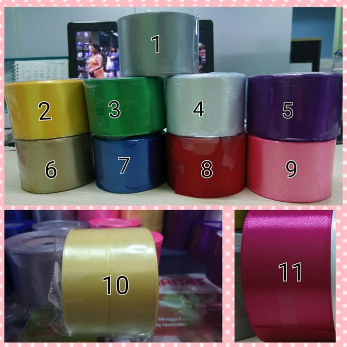 

Order Langsung Pita Satin 2.5cm (1 inch) Murah