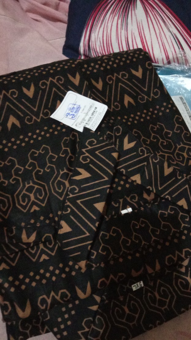 Size M L Xl Xxl Bswart Batik Hrb026 Kenongo Hem Batik Monochrome Semut Coklat Kemeja Batik Pria
