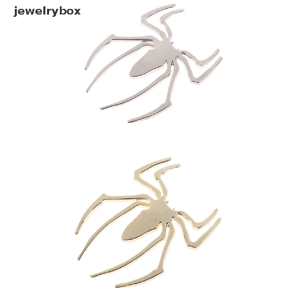 Stiker Emblem Bentuk Laba-Laba 3D Bahan Metal Untuk Mobil / Motor / Truk