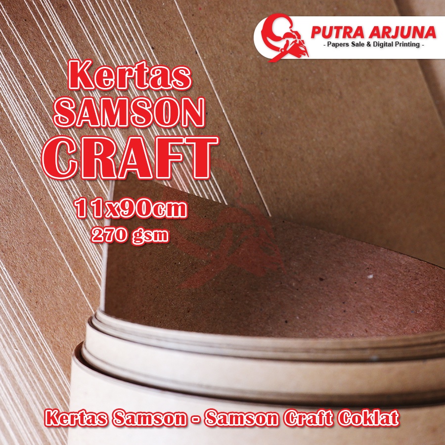 

KERTAS SAMSON KRAFT, 270 gsm, 11x90cm KILOAN