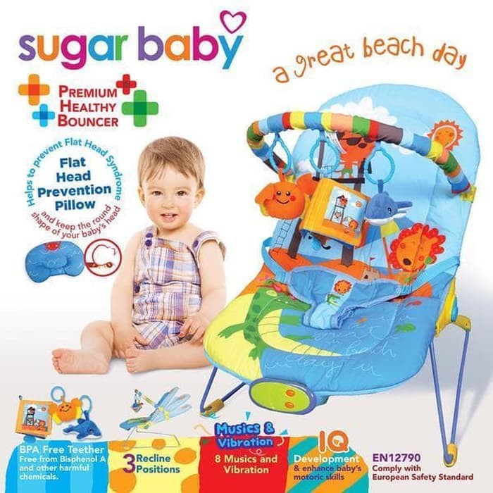 SUGAR BABY PREMIUM HEALTHY BOUNCER 3 RECLINE POSITIONS