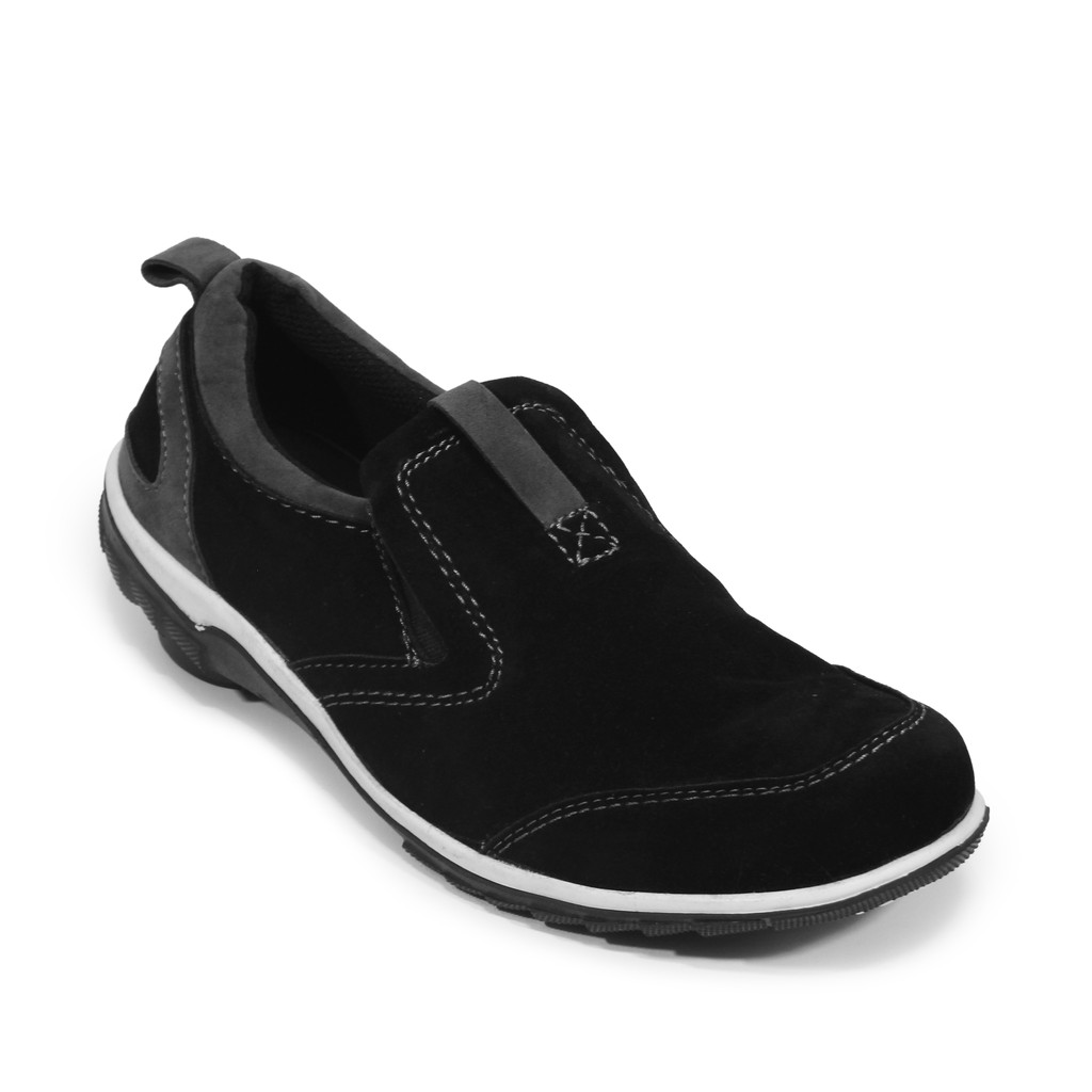 Sepatu Slip on Casual Slop Kerja Pria walkers ctzz BLACK