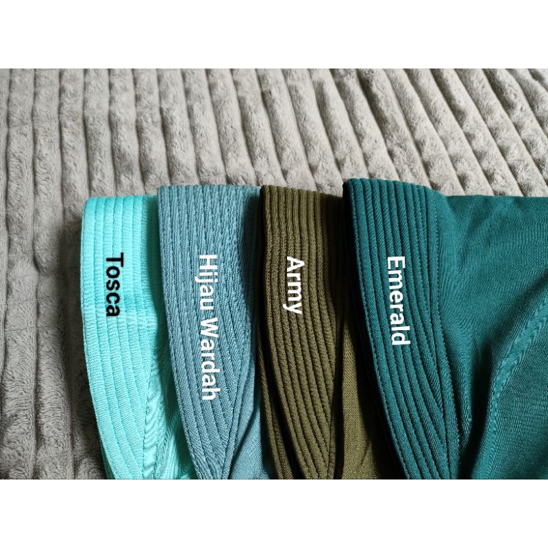 (Bisa COD) Bergo Sport / Hijab Sporty / Jilbab Olahraga/  Hijab Instant Ped / Hijab Sporty Olah Raga Jersey Instan Premium High Quality-3