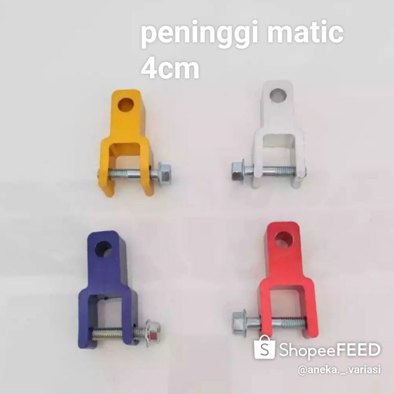 peninggi shock belakang matic full cnc