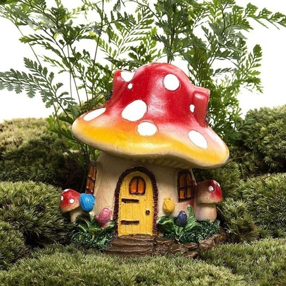 [Elegan] Rumah Jamur Natal Bonsai Craft Flower Mushroom Desktop Decor Hiasan Rumah Miniatur