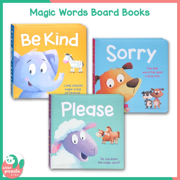 Magic Words & Good Characters Board Books (Sorry, Please, Be Kind)