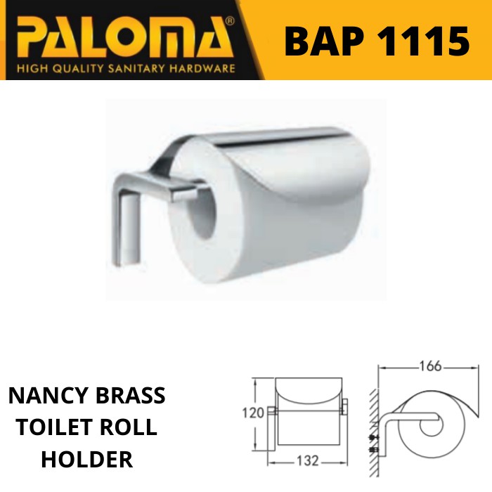 PALOMA BAP 1115 Tempat Tissue Toilet Holder Tisu Gulung Roll WC Mandi