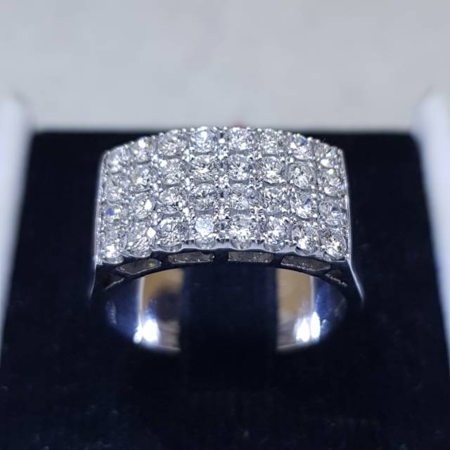 Cincin emas berlian eropa asli dan natural