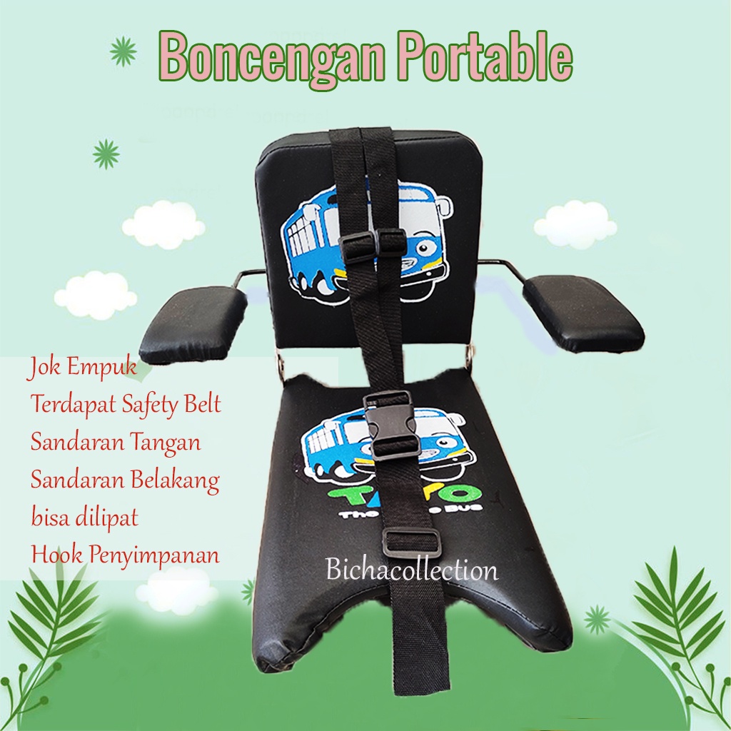 Jok Kursi Bonceng Boncengan Motor Matik dan Bebek Portable Tempat Duduk Tambahan Depan Motor