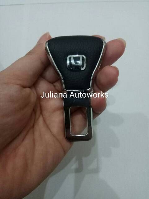 Colokan sefety belt Seatbelt kulit Logo Suzuki Honda Toyota Mitsubishi