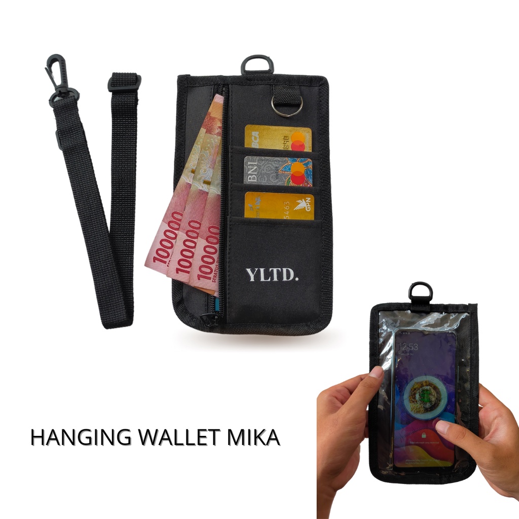 Rancis Jaya - Sako Hanging Wallet YLTD Termurah | Dompet Kartu Hp Gantung Dileher | Tas Hp Oval