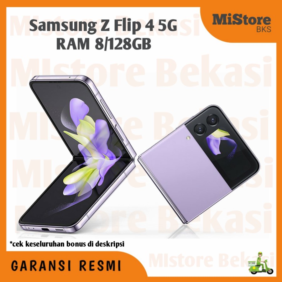SAMSUNG GALAXY Z FLIP4 5G RAM 8/128GB - GARANSI RESMI
