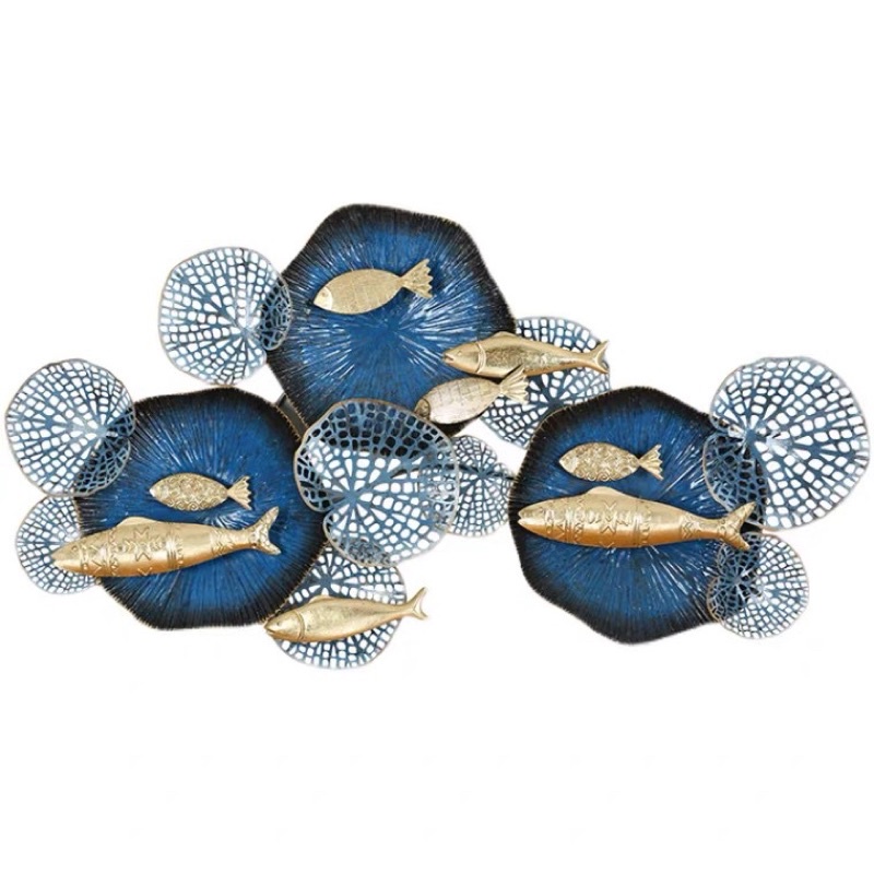 WALL DECOR HIASAN DINDING MOtif BLUE FISH