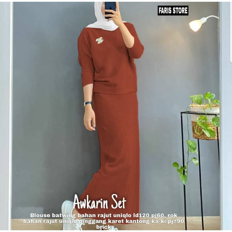 AUKARIN SETELAN ROK WANITA KEKINIAN BY ALAIKA