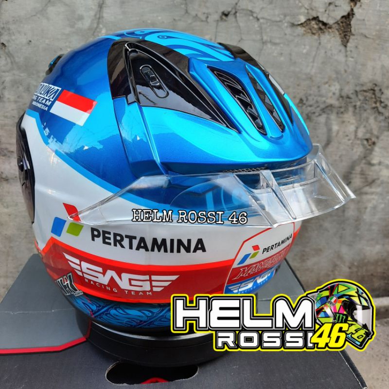 Spoiler Helm NHK R6 3D R 6 Hitam Bening Winglet Model GPR Pista Sudah Termasuk 3m Double Tape