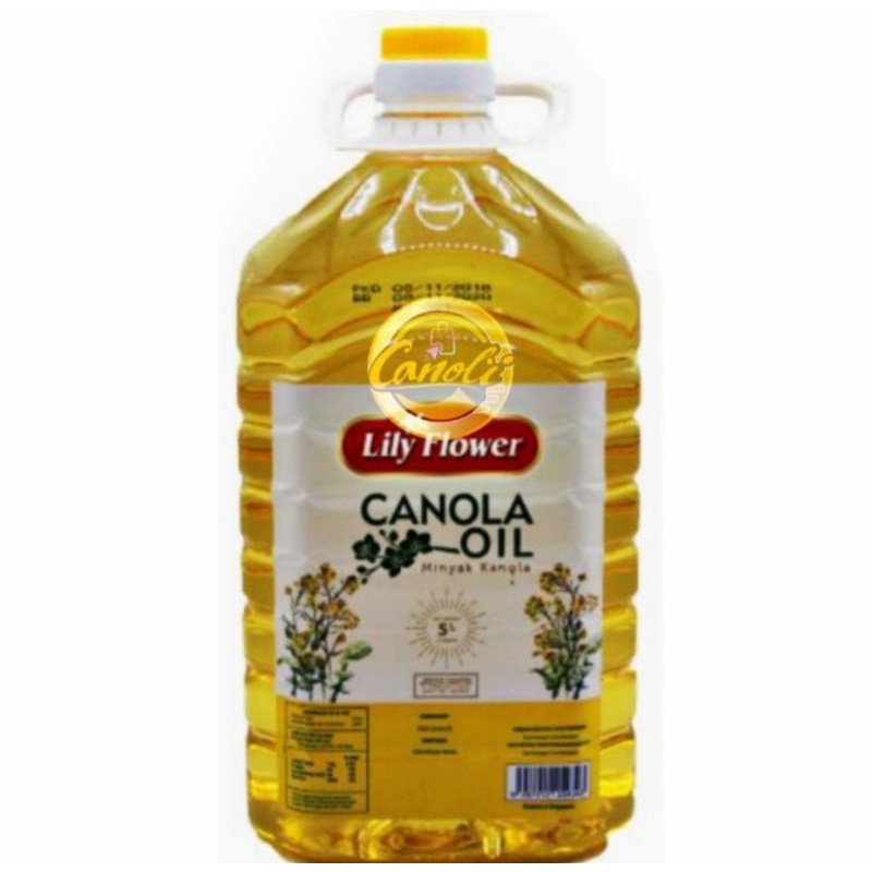 lily flower canola oil 5 liter / minyak canola 5l