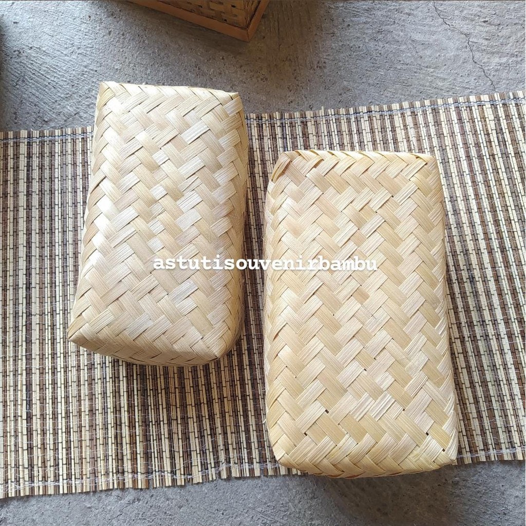 BESEK PERSEGI PANJANG BLICING  / besek murah / besek jogja / pipiti / besek souvenir / besek nasi