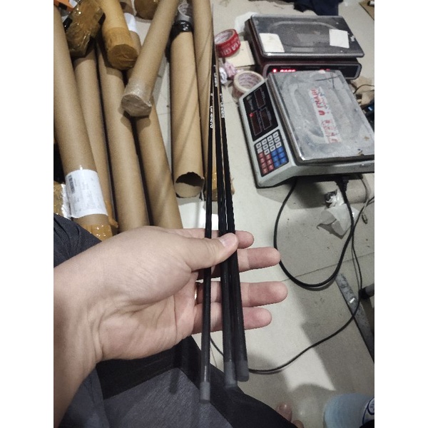 New bahan carbon blank joran solid rhino shuriken