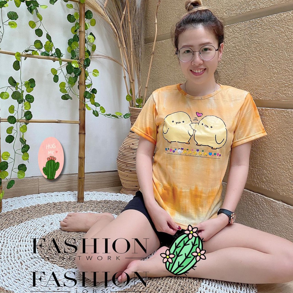 VS GG  - baju atasan kaos TIE DYE wanita AYAM PIYU