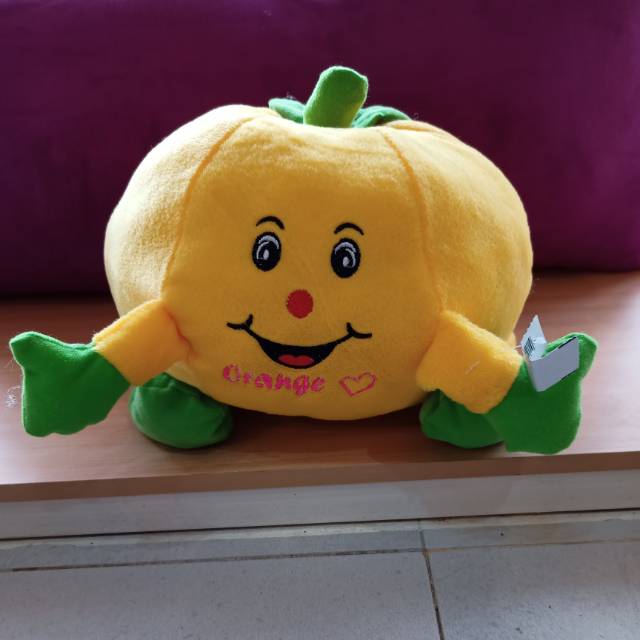 Boneka bantal buah jeruk