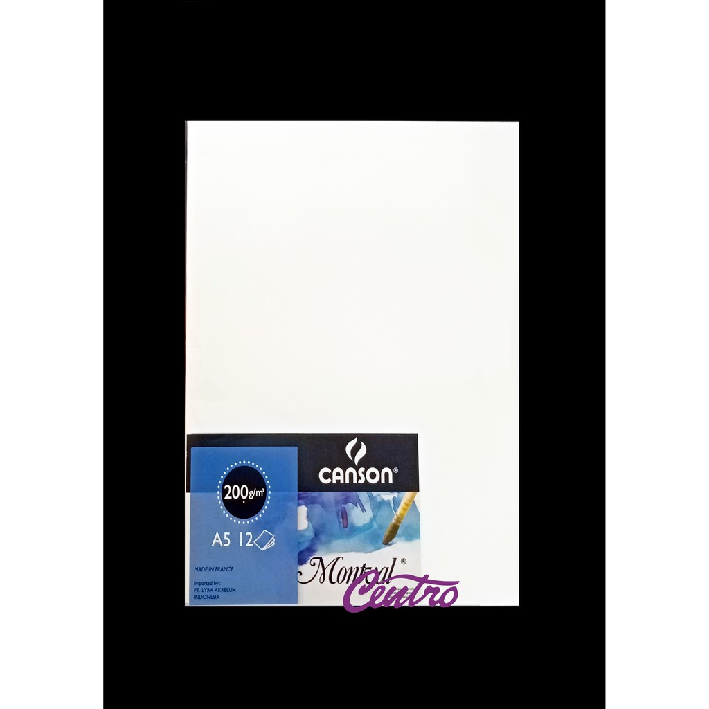 

Canson Montval 200 Gsm A5 Kertas Gambar Cat Air Watercolour Paper