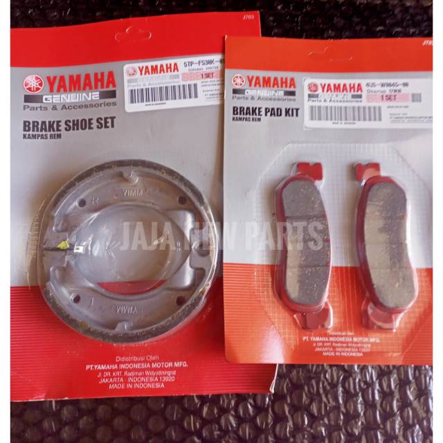 Kampas rem set Jupiter z Burhan, Scorpio z original