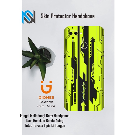 Isi 2pcs Garskin Hp Gionee S11 Lite Motif cyber - Free Custom Motif